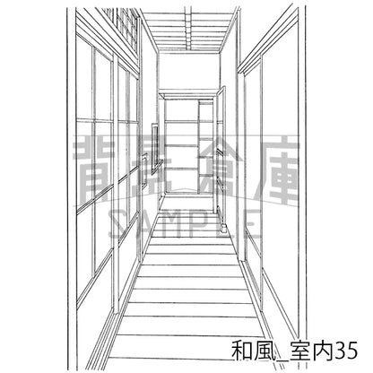 和風_室内35_トーン