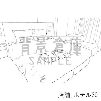 店舗_背景素材集38（ホテル）_トーン