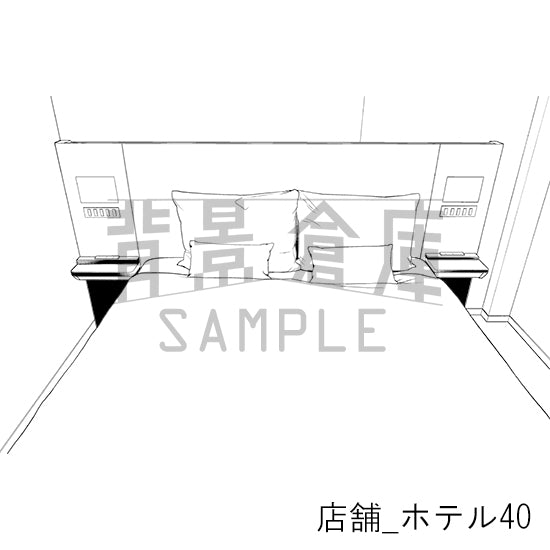 店舗_背景素材集38（ホテル）_トーン