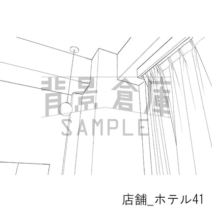 店舗_背景素材集38（ホテル）_トーン