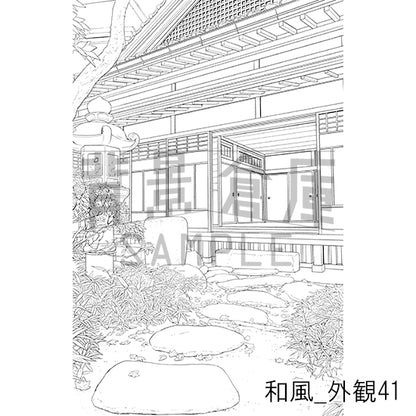 和風_背景素材集27（外観）_トーン