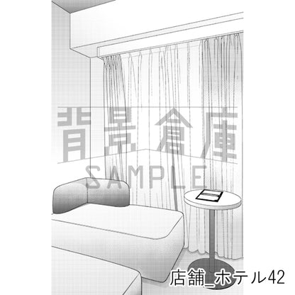 店舗_背景素材集38（ホテル）_トーン