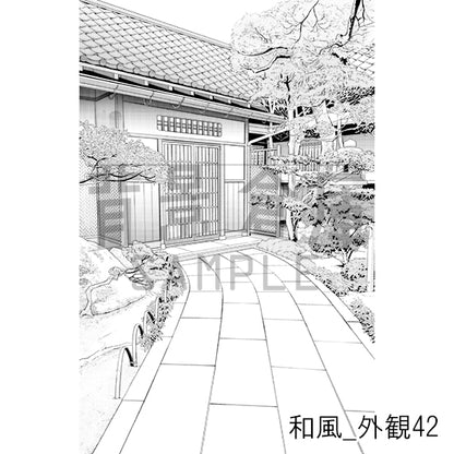 和風_背景素材集27（外観）_トーン