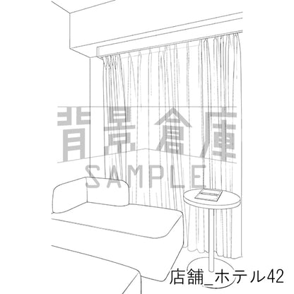 店舗_背景素材集38（ホテル）_トーン