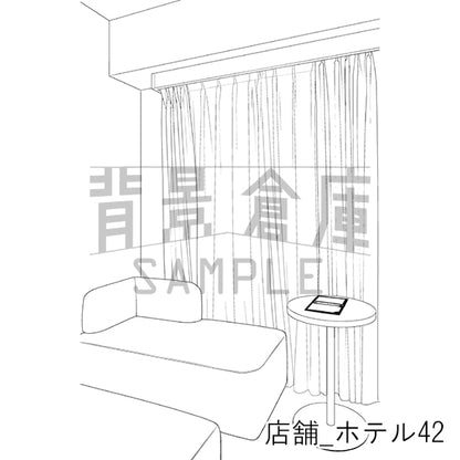 店舗_背景素材集38（ホテル）_トーン