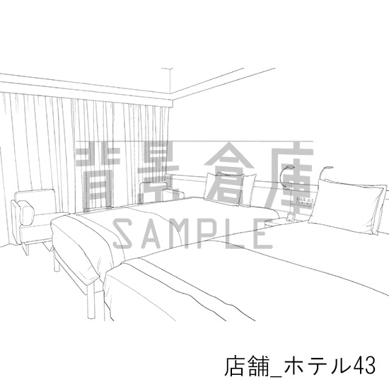 店舗_背景素材集38（ホテル）_トーン