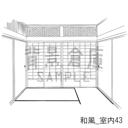 和風_室内43_トーン