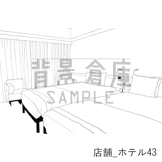 店舗_背景素材集38（ホテル）_トーン