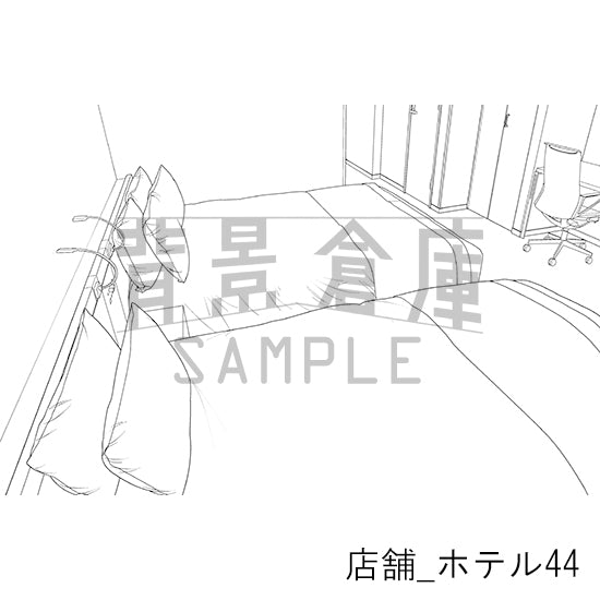 店舗_背景素材集38（ホテル）_トーン