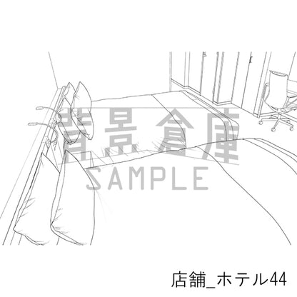 店舗_背景素材集38（ホテル）_トーン