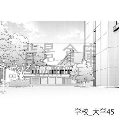 学校_大学45_トーン