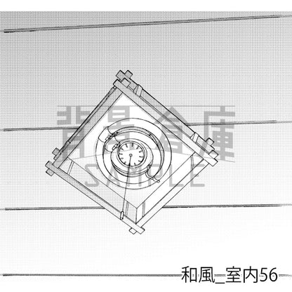和風_背景素材集19（室内）_トーン