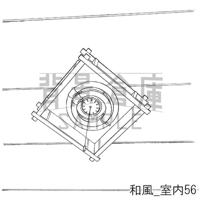 和風_背景素材集19（室内）_トーン