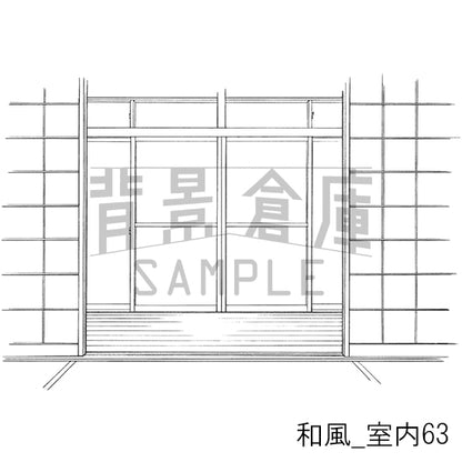 和風_室内63_トーン