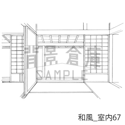 和風_室内67_トーン