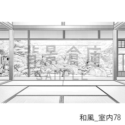 和風_背景素材集28（室内）_トーン