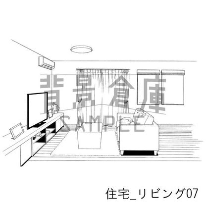 住宅_セット5（リビング）