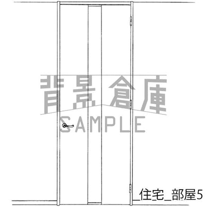 住宅_セット8（リビング 寝室）