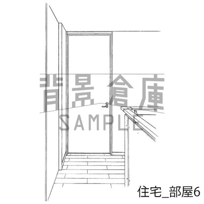 住宅_セット8（リビング 寝室）