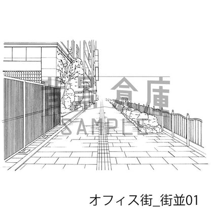オフィス街_セット2（街並）