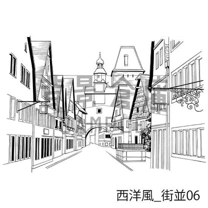 西洋風_セット1（街並）