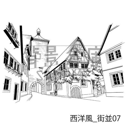 西洋風_セット1（街並）