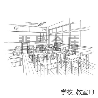 学校_セット14(教室)