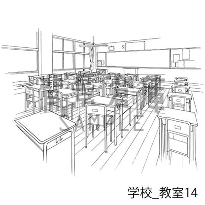 学校_セット14(教室)