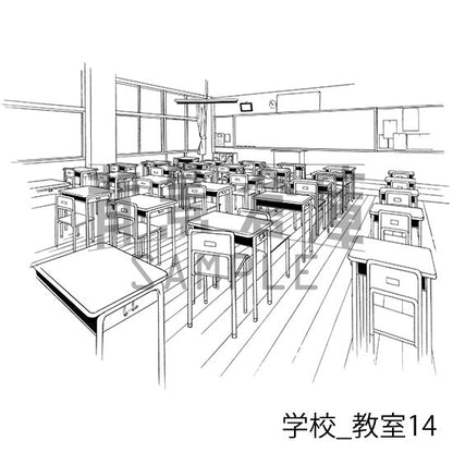 学校_セット14(教室)