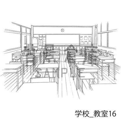 学校_セット14(教室)