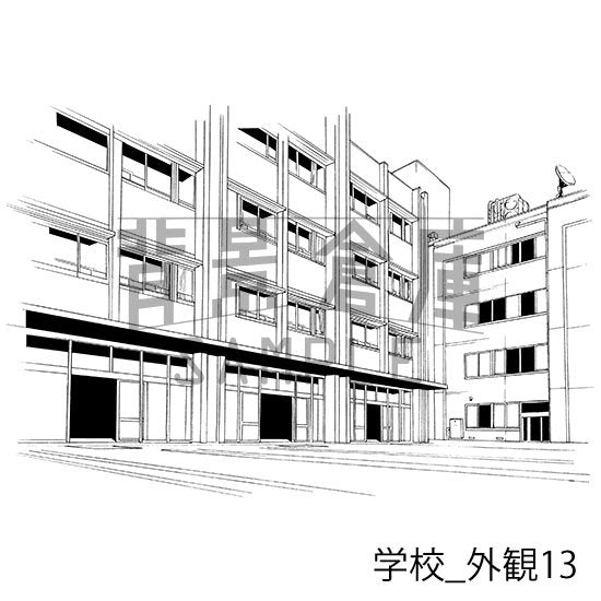 学校_セット15(外観)