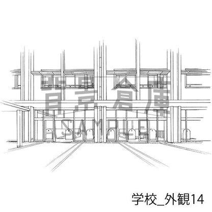 学校_セット15(外観)