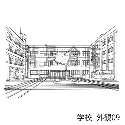 学校_セット15(外観)