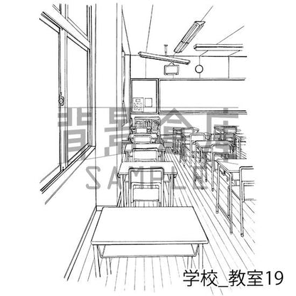 学校_セット16(教室)
