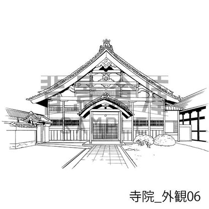 寺院_セット1（外観）