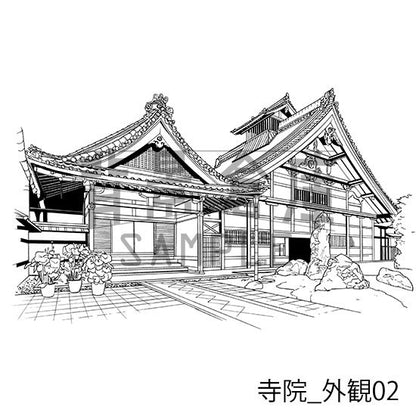 寺院_セット1（外観）
