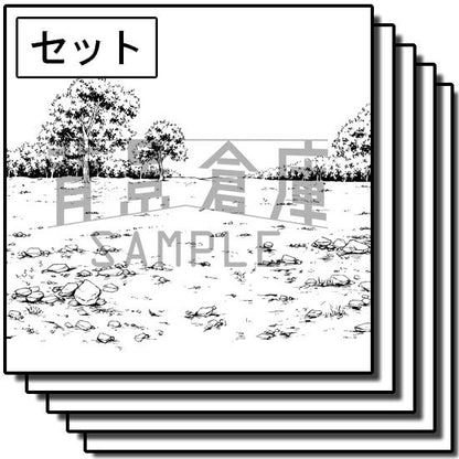 荒野の背景セットです。（5枚組）