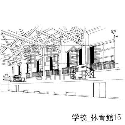 学校_セット17(体育館)