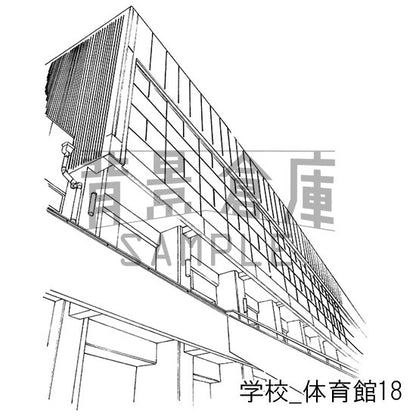 学校_セット17(体育館)