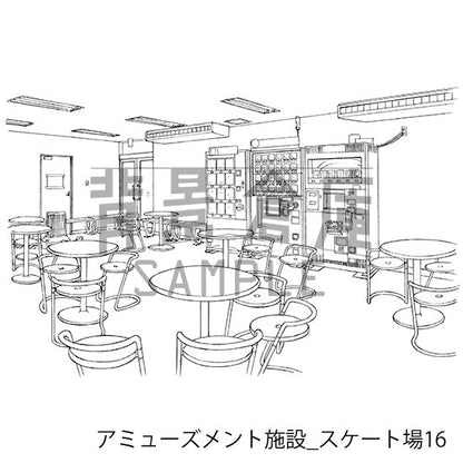 アミューズメント施設_セット2(スケート場)