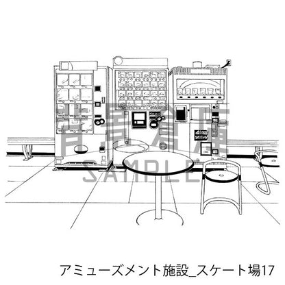 アミューズメント施設_セット2(スケート場)