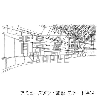 アミューズメント施設_セット2(スケート場)
