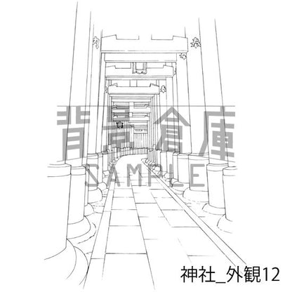神社_セット2(外観)
