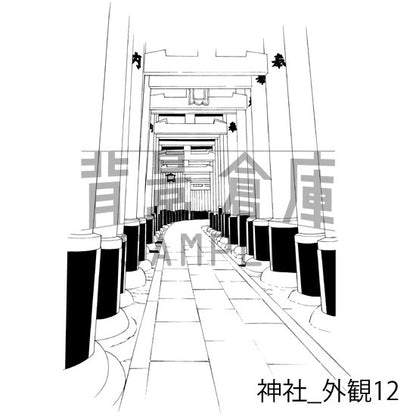神社_セット2(外観)