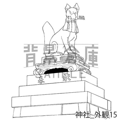 神社_セット2(外観)