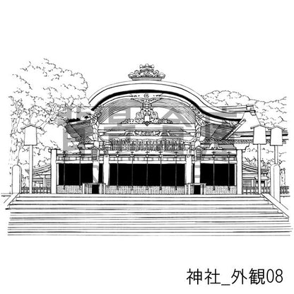 神社_セット2(外観)