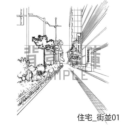 住宅_セット13（街並）