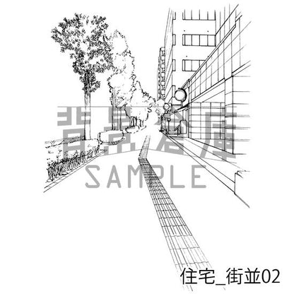 住宅_セット13（街並）