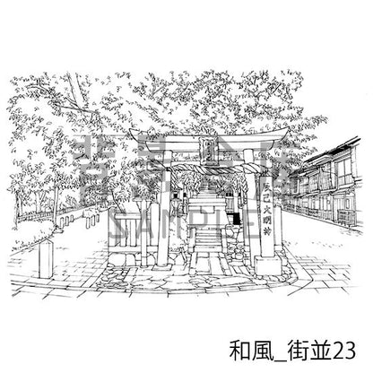 和風_セット13（街並）