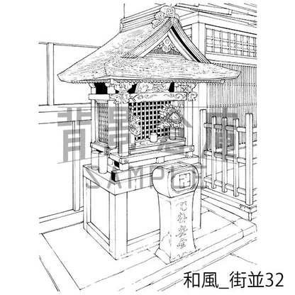 和風_セット15（街並）